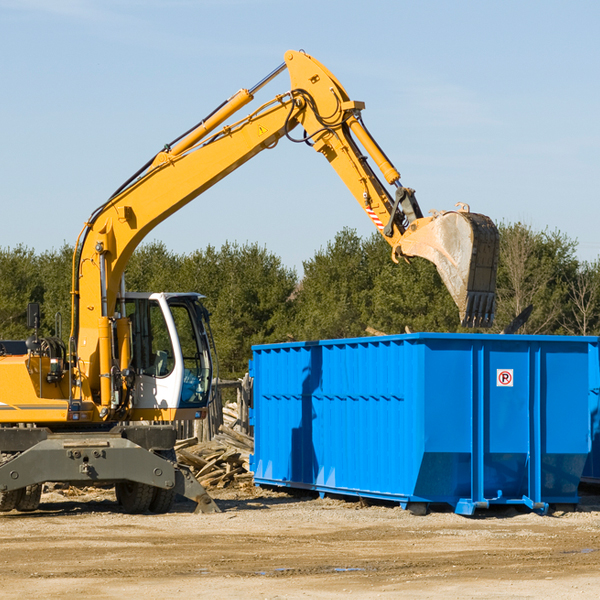 what size residential dumpster rentals are available in West Logan West Virginia